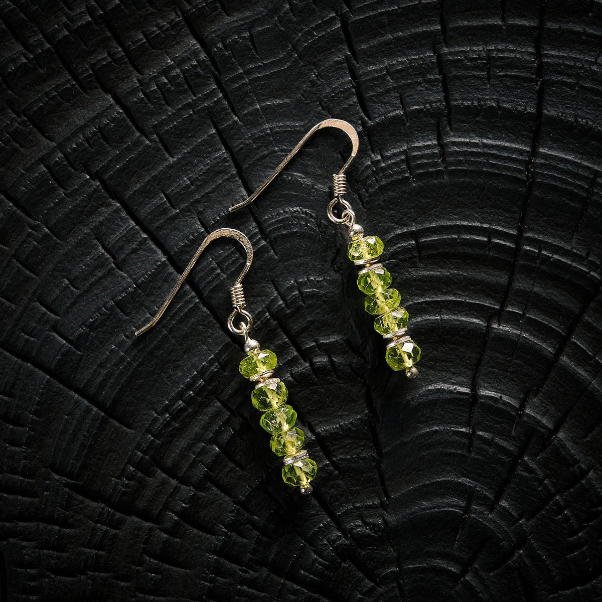Boucles d'Oreilles en Péridot - Olivine