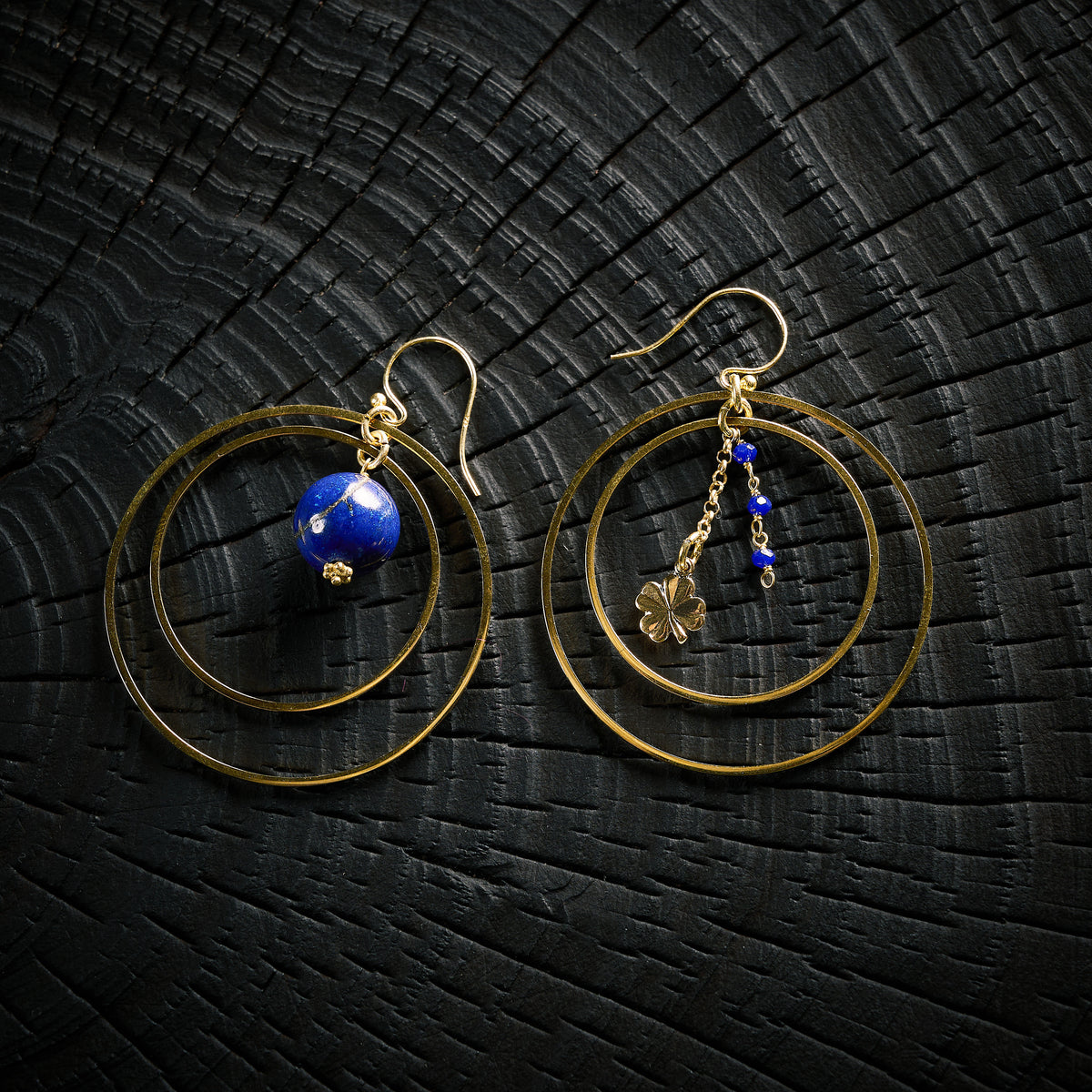 Boucles d'Oreilles en Lapis Lazuli
