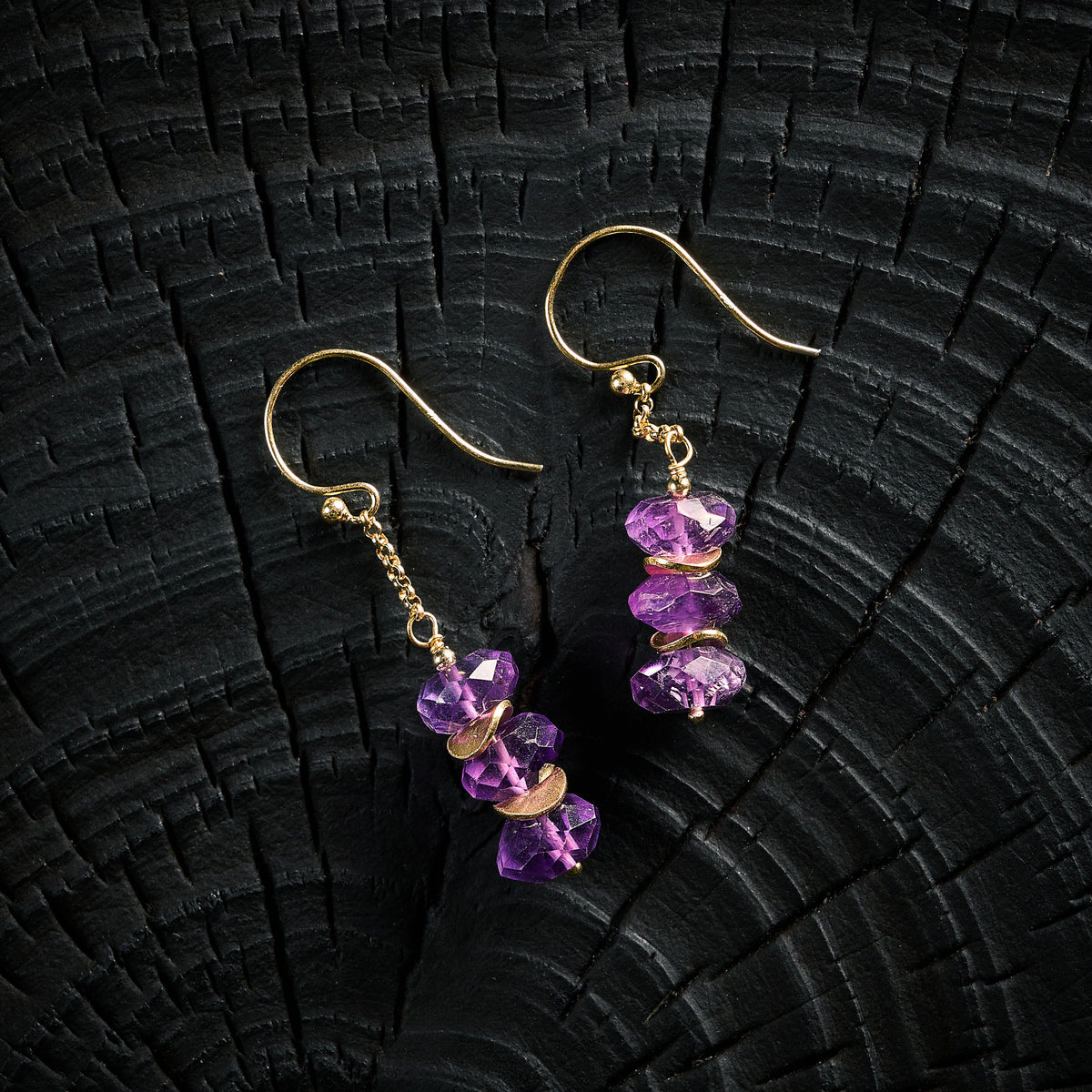 Boucles d'Oreilles en Améthyste