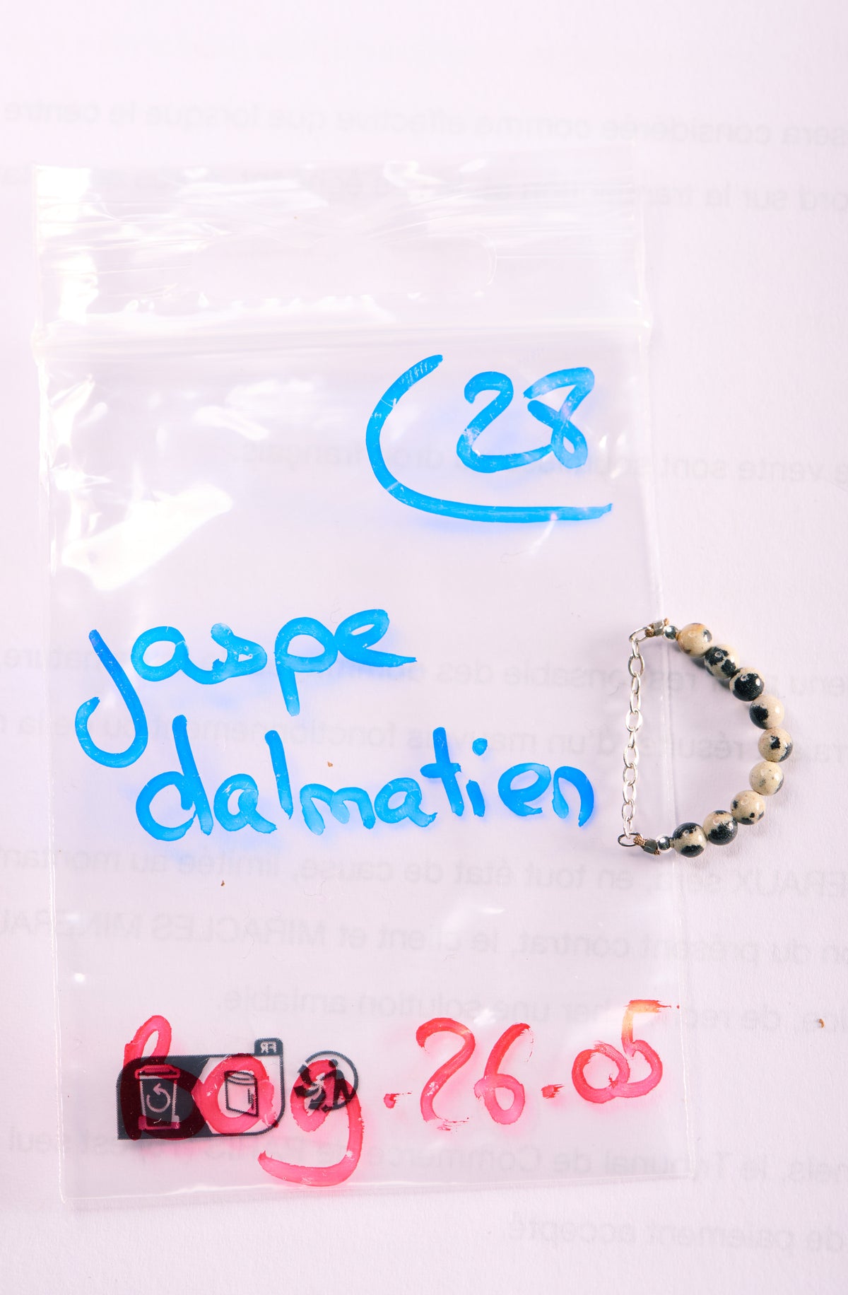 Bagues en Jaspe Dalmatien