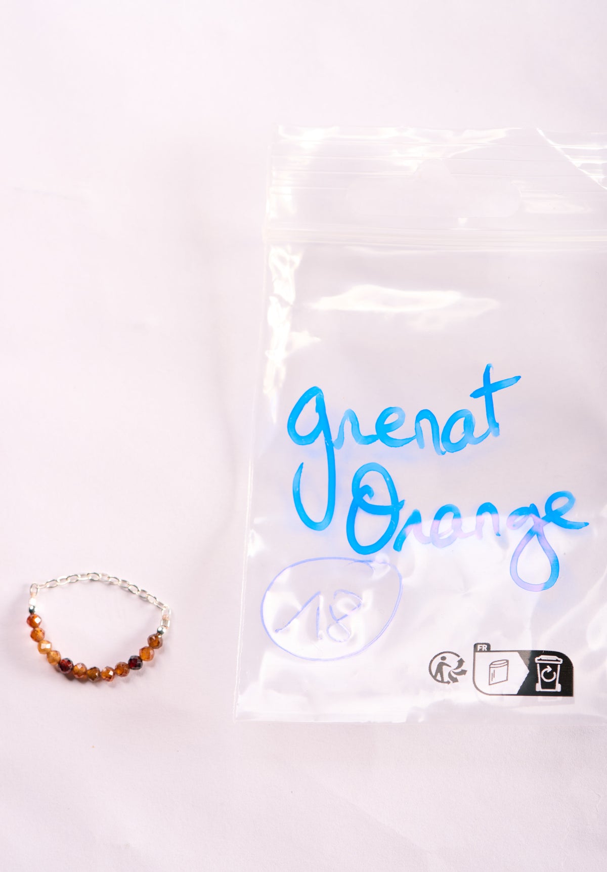 Bagues en Grenat Orange
