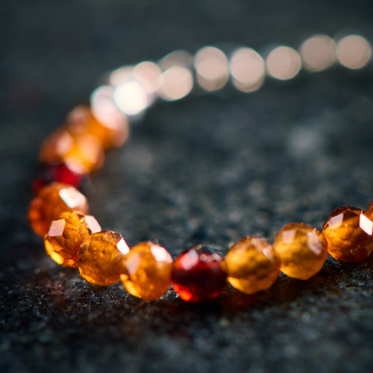 Bague en Grenat Hessonite - Orange