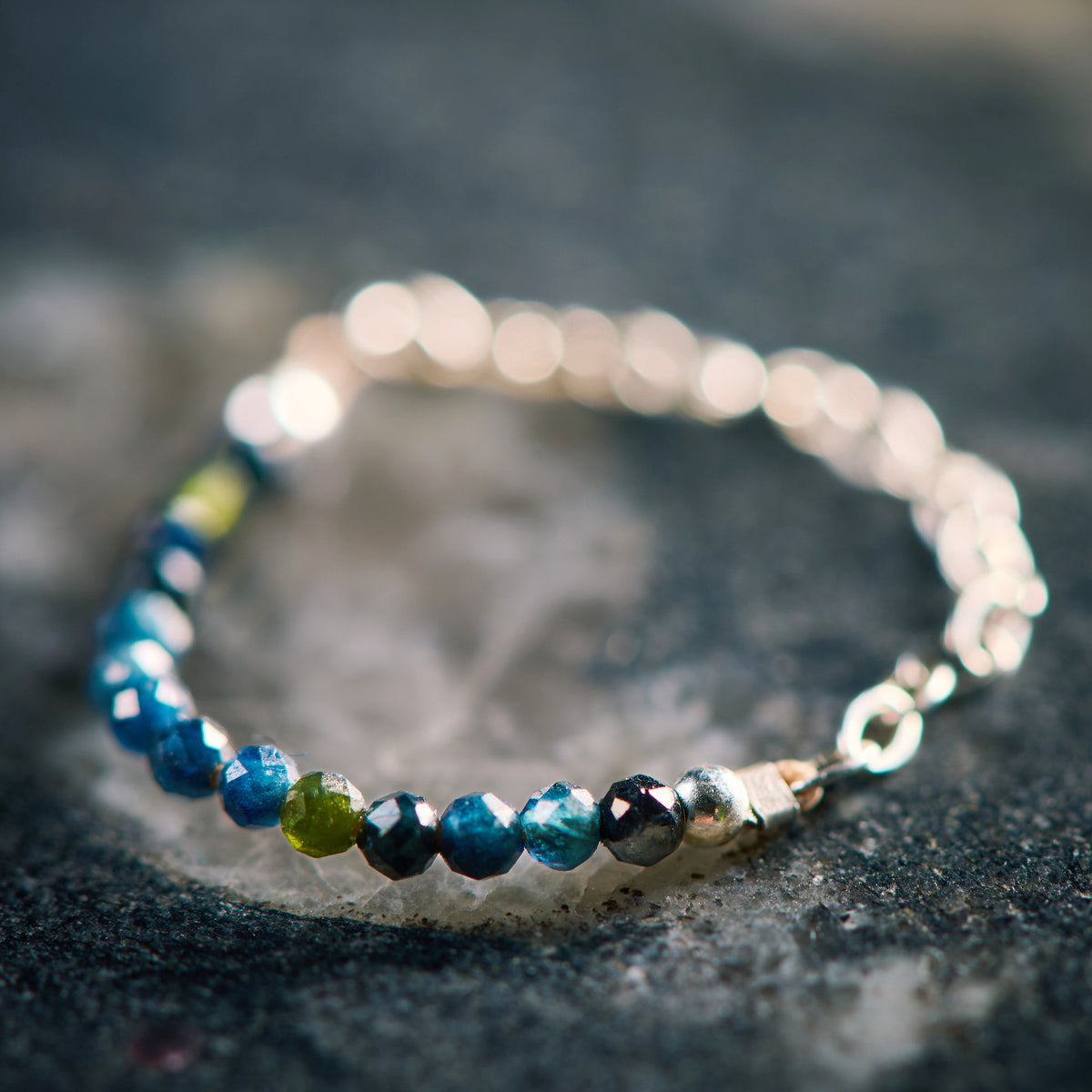 Bague en Tourmaline Bleue