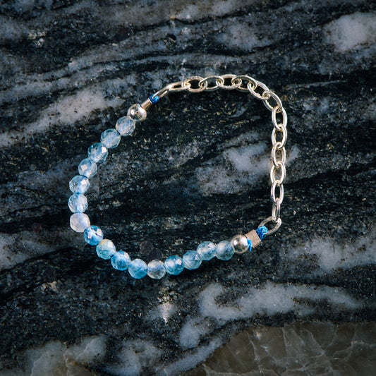 Bague en Tourmaline Bleue