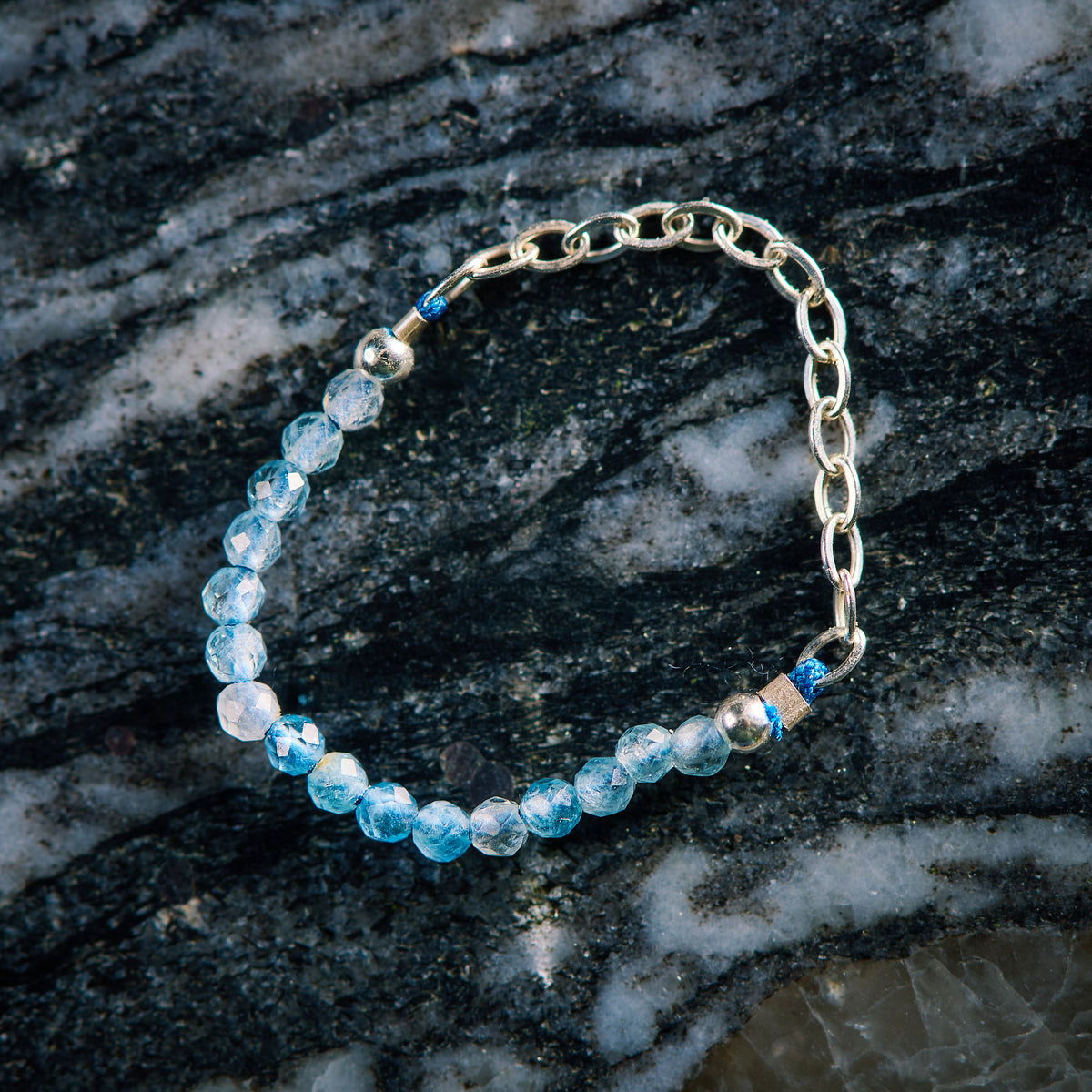 Bague en Tourmaline Bleue