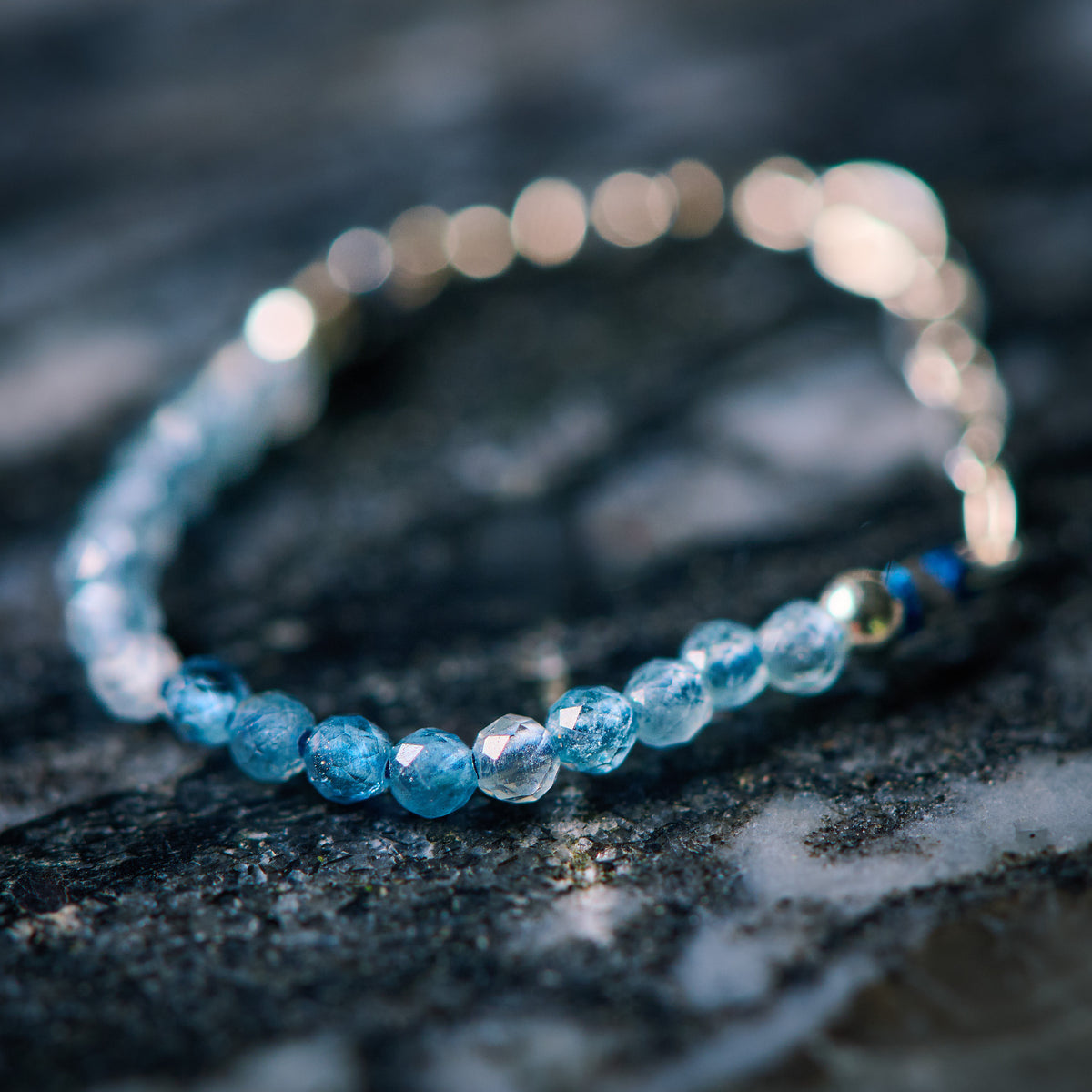 Bague en Tourmaline Bleue