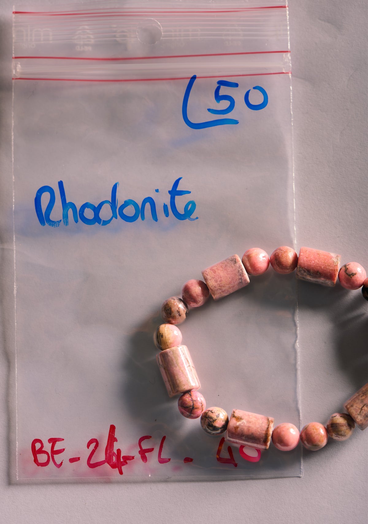 Bracelet élastique en Rhodonite