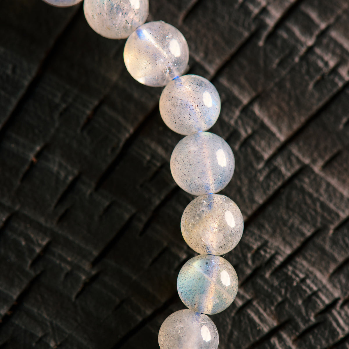 Bracelet élastique en Apatite et Labradorite