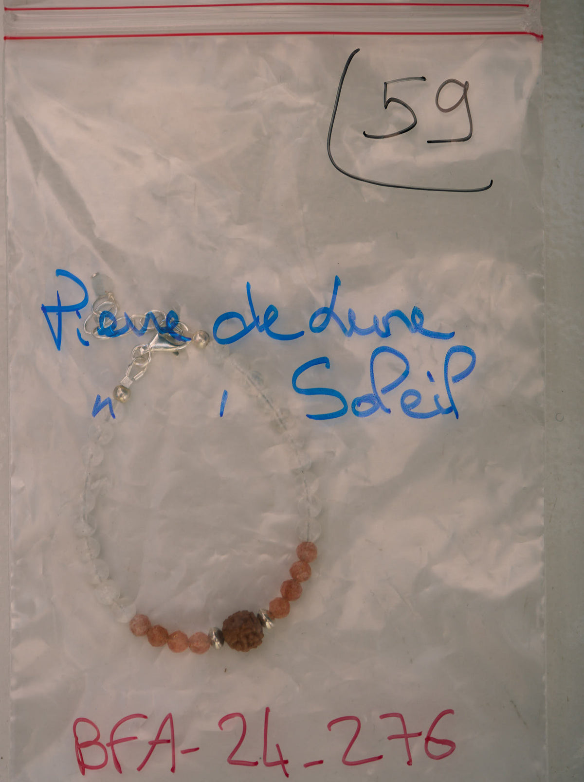 Bracelet en Pierre de Lune et Pierre de Soleil