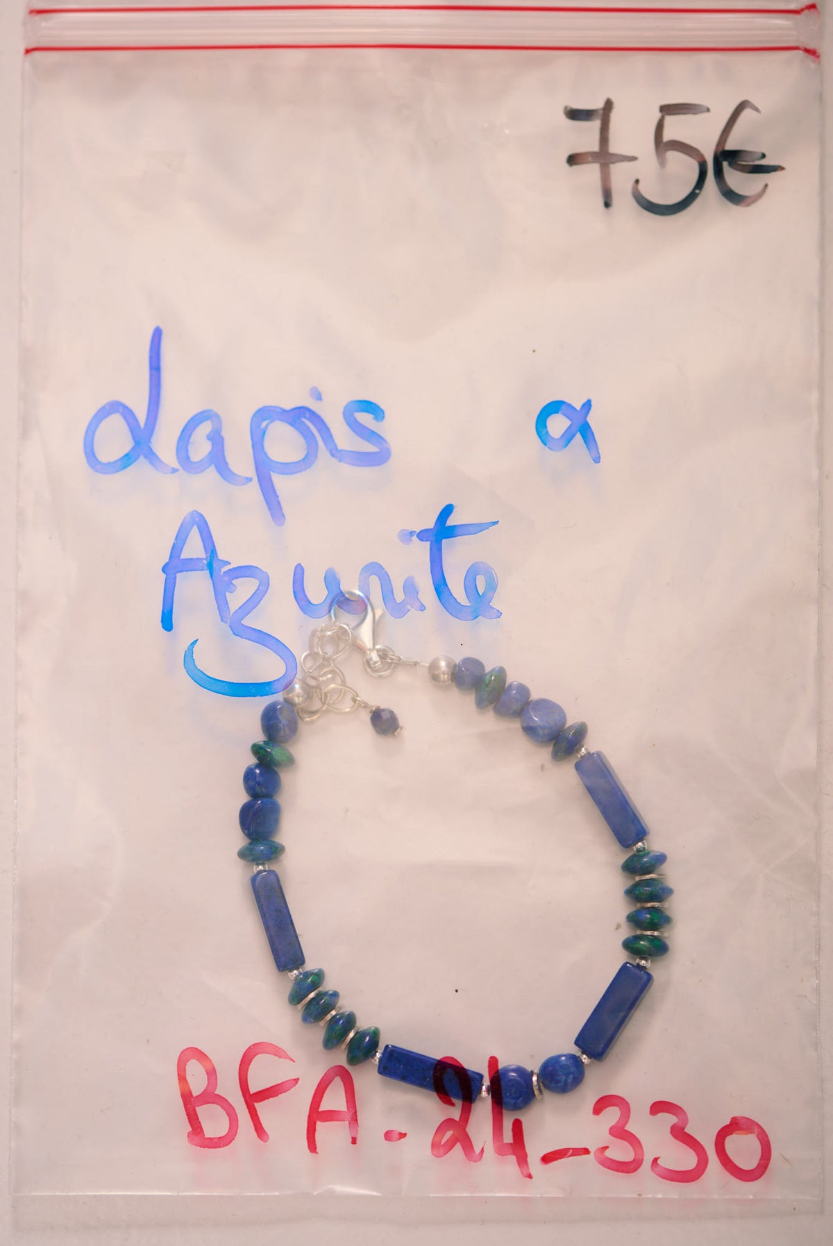 Bracelet en Lapis Lazuli et Azurite