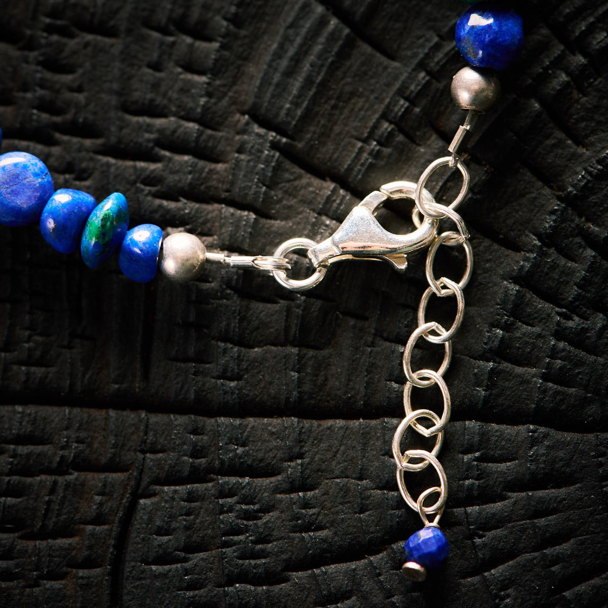 Bracelet en Lapis Lazuli et Azurite