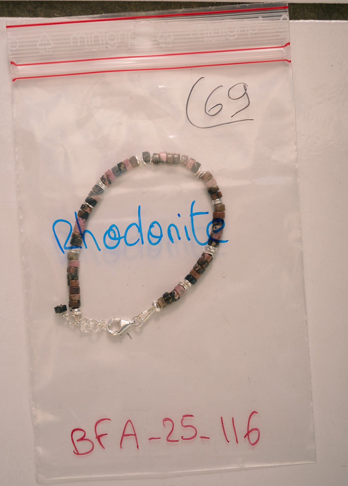 Bracelet en Rhodonite