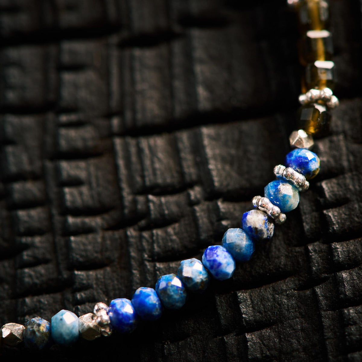 Bracelet en Sodalite et Obsidienne Oeil Céleste