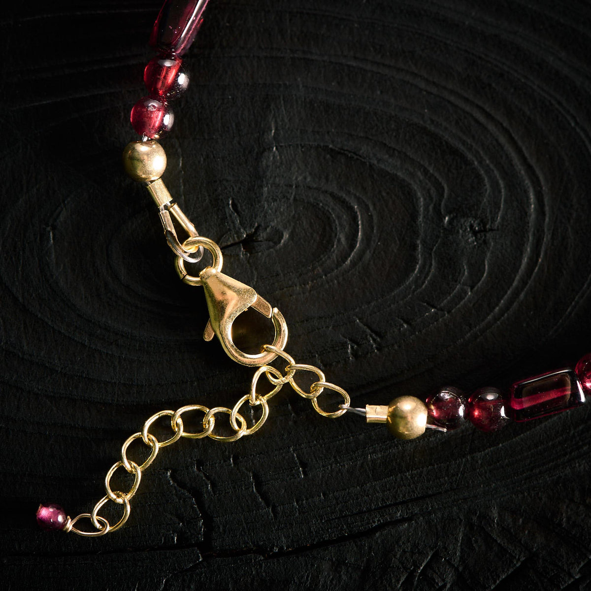 Bracelet en Grenat Rouge et Grenat Vert