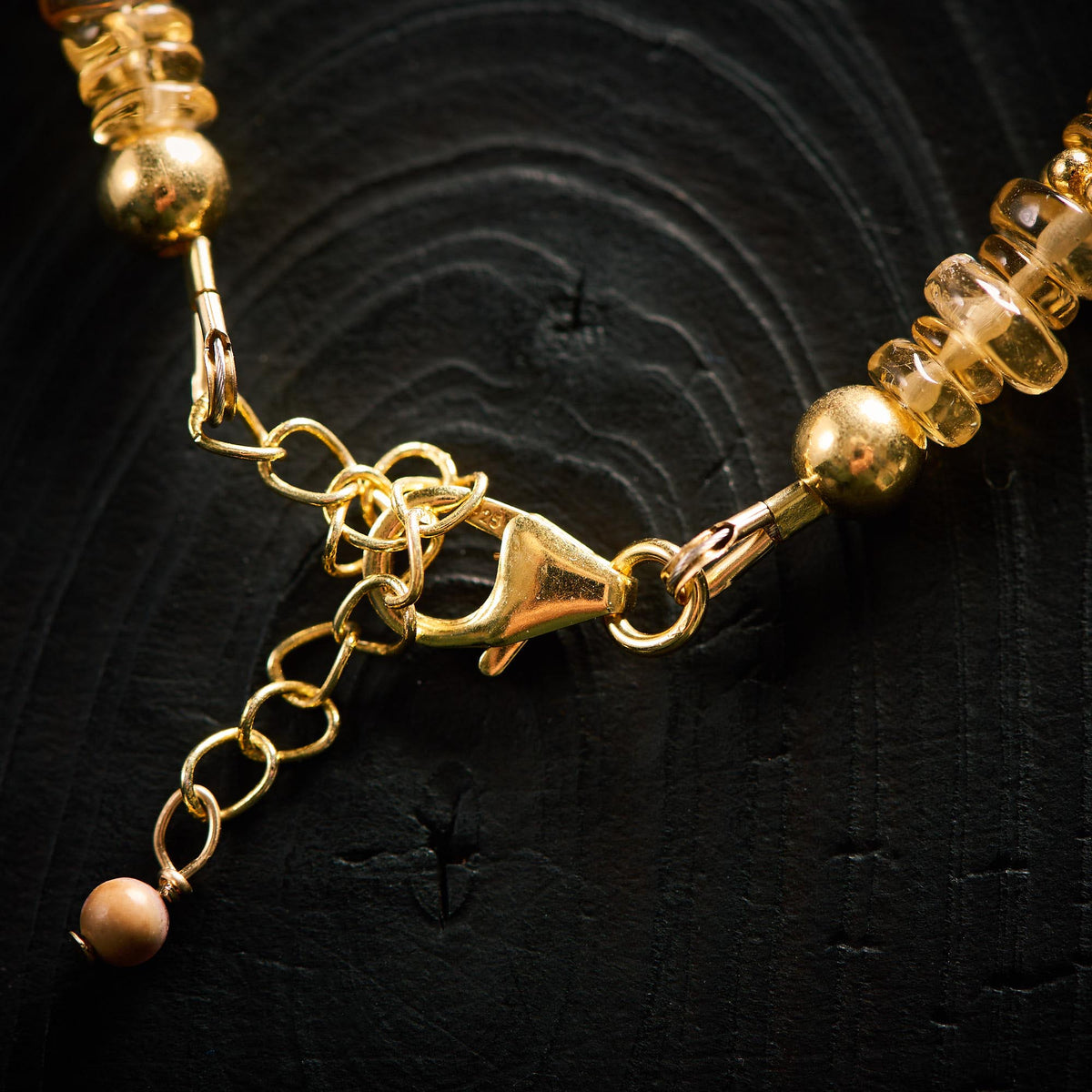 Bracelet en Rhodocrosite et Citrine