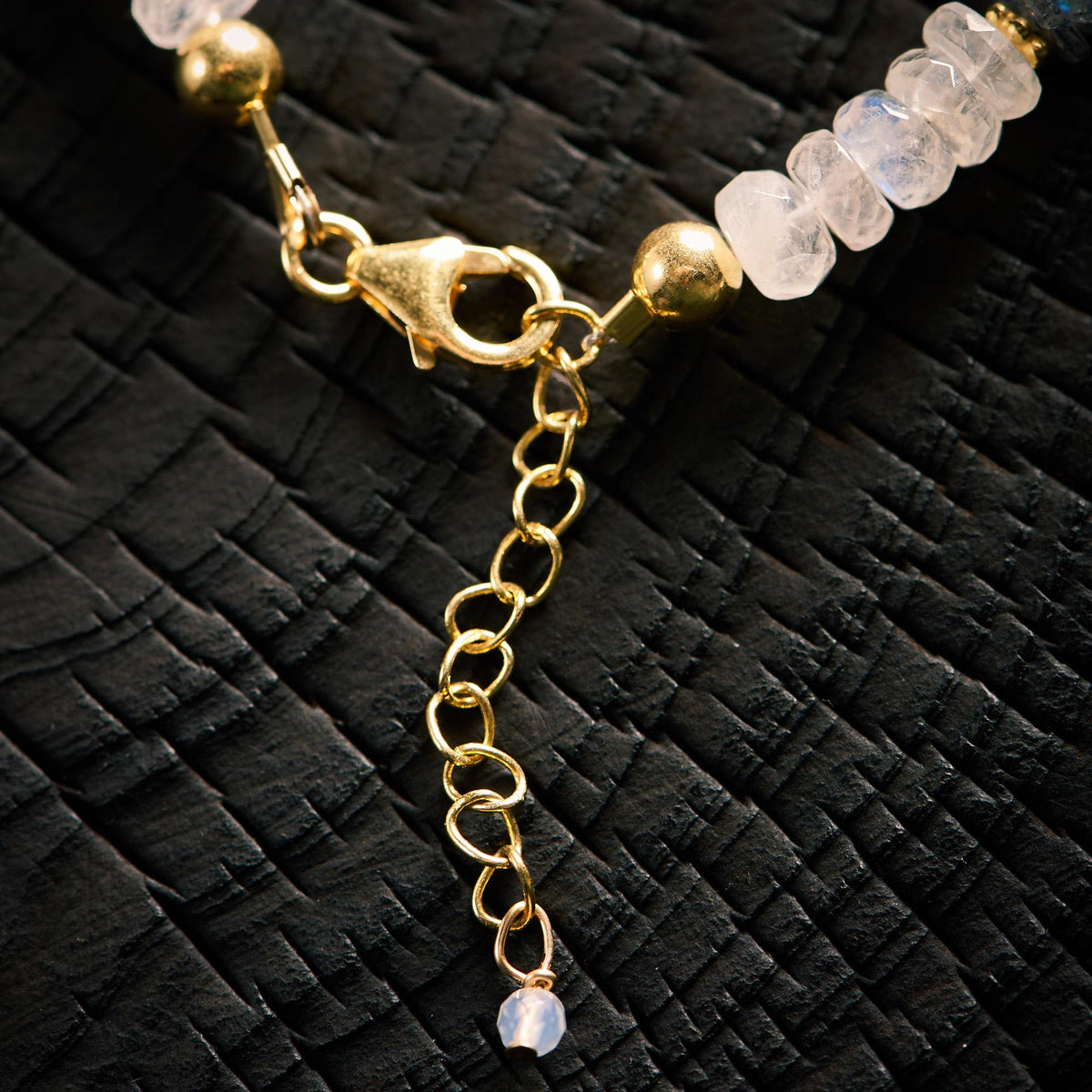 Bracelet en Pierre de Lune et Labradorite