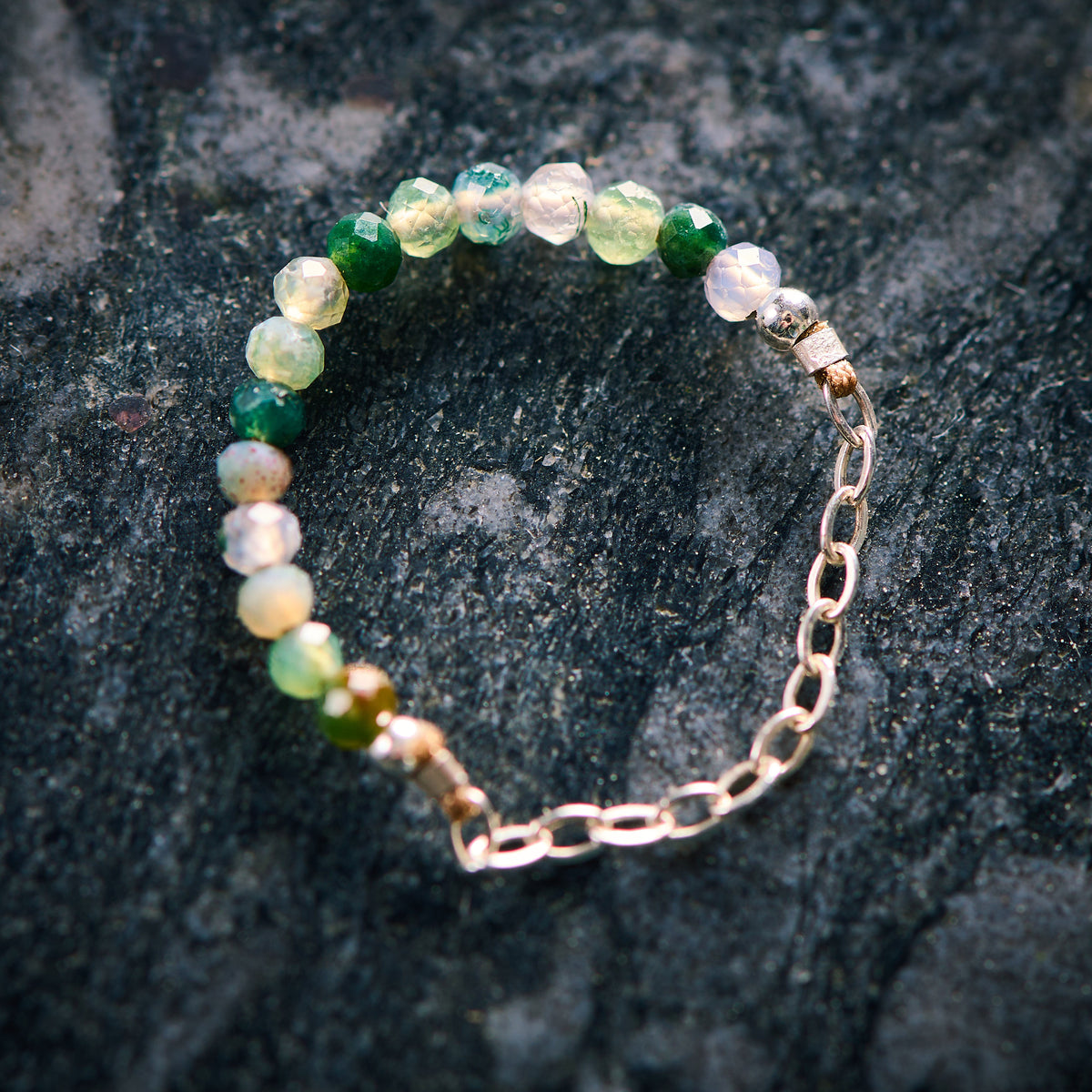 Bague en Agate Mousse