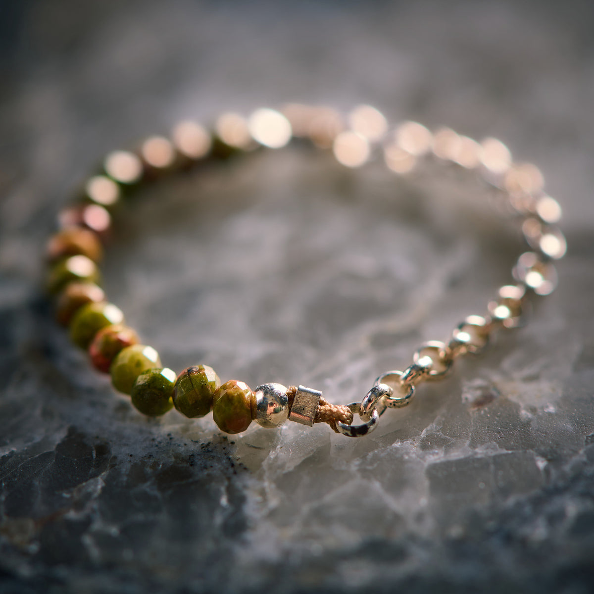 Bague en Unakite