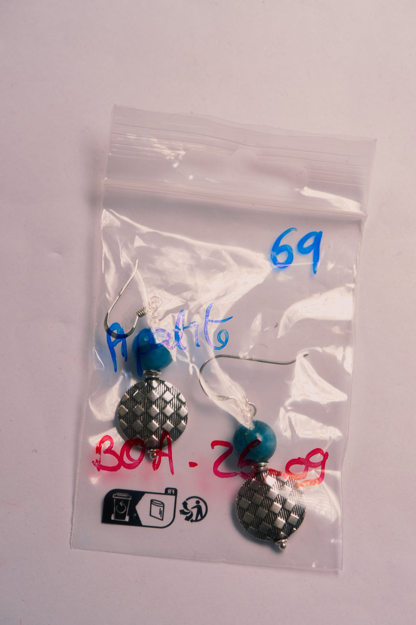 Boucles d'Oreilles en Apatite