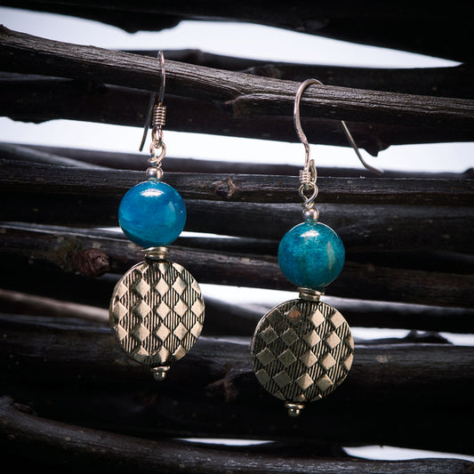 Boucles d'Oreilles en Apatite
