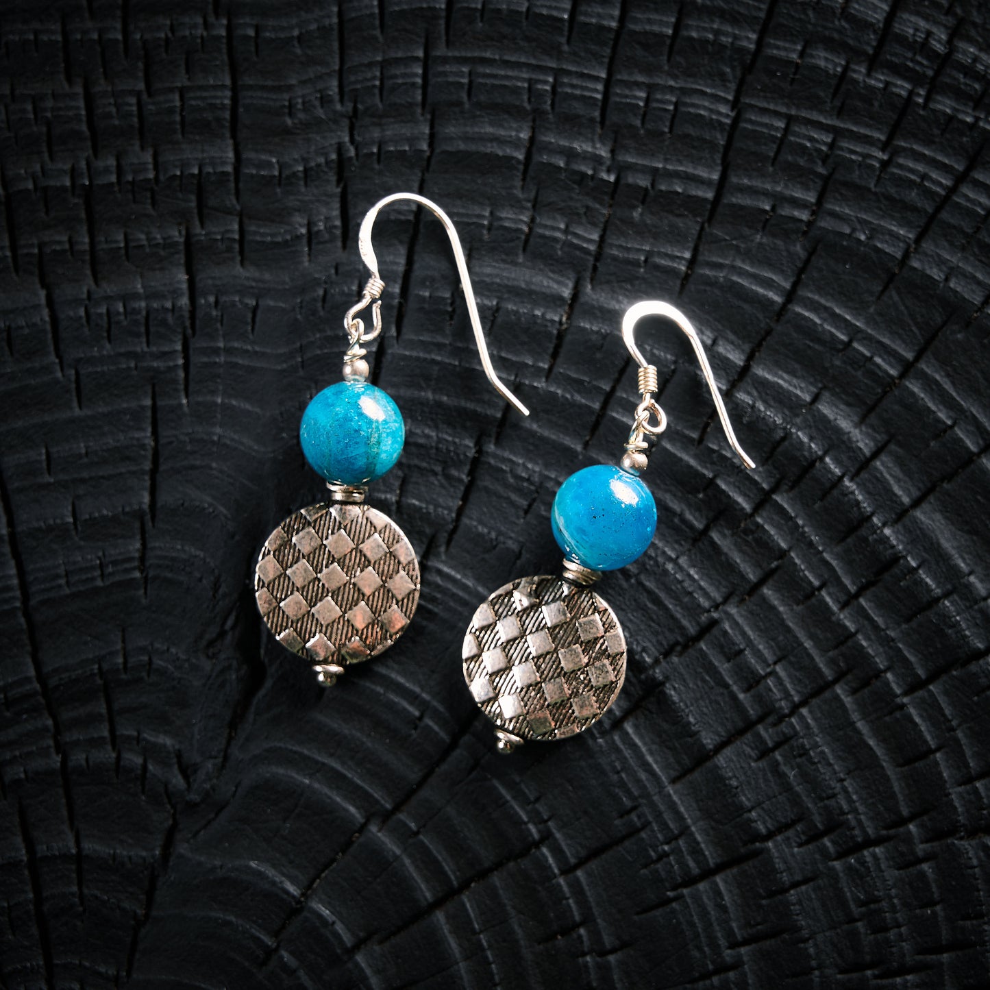Boucles d'Oreilles en Apatite