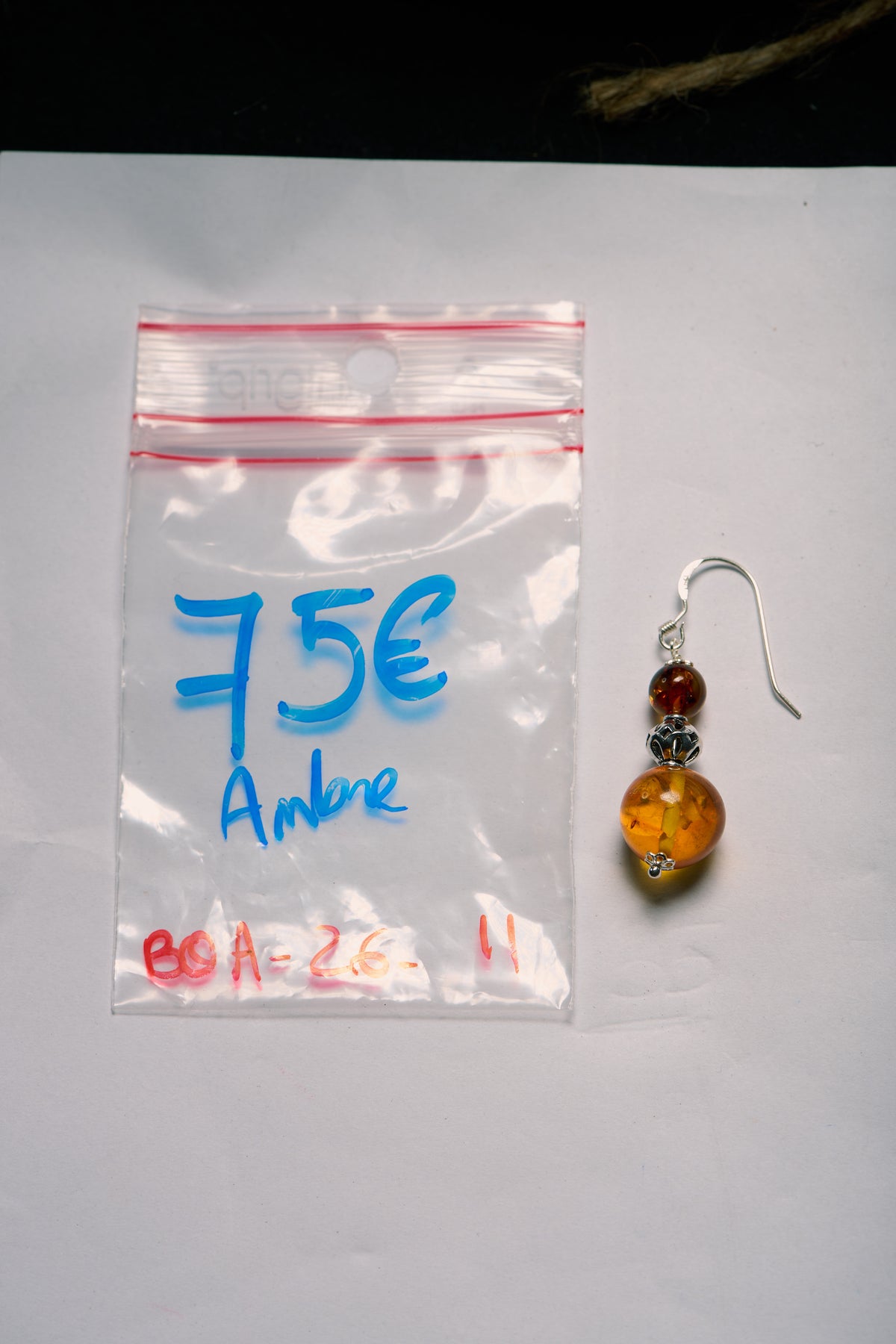 Boucles d'Oreilles en Ambre
