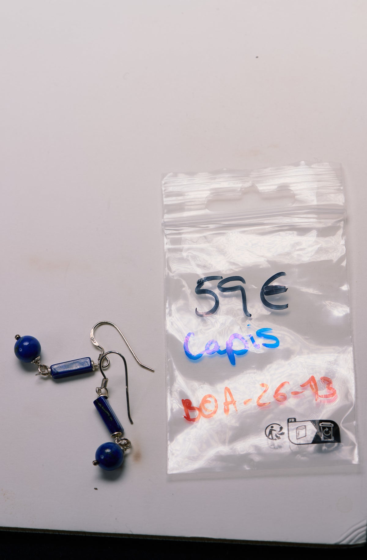 Boucles d'Oreilles en Lapis Lazuli