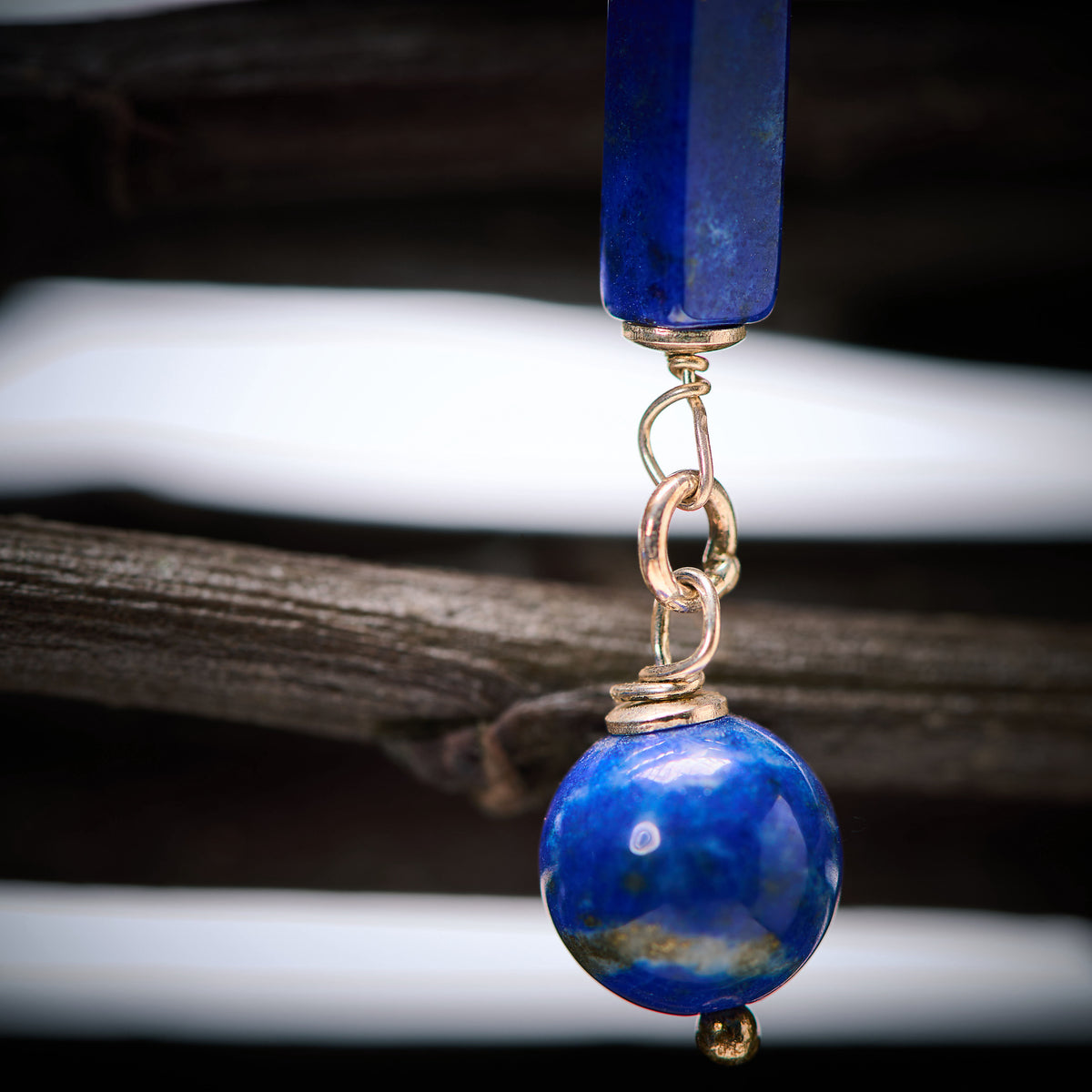 Boucles d'Oreilles en Lapis Lazuli