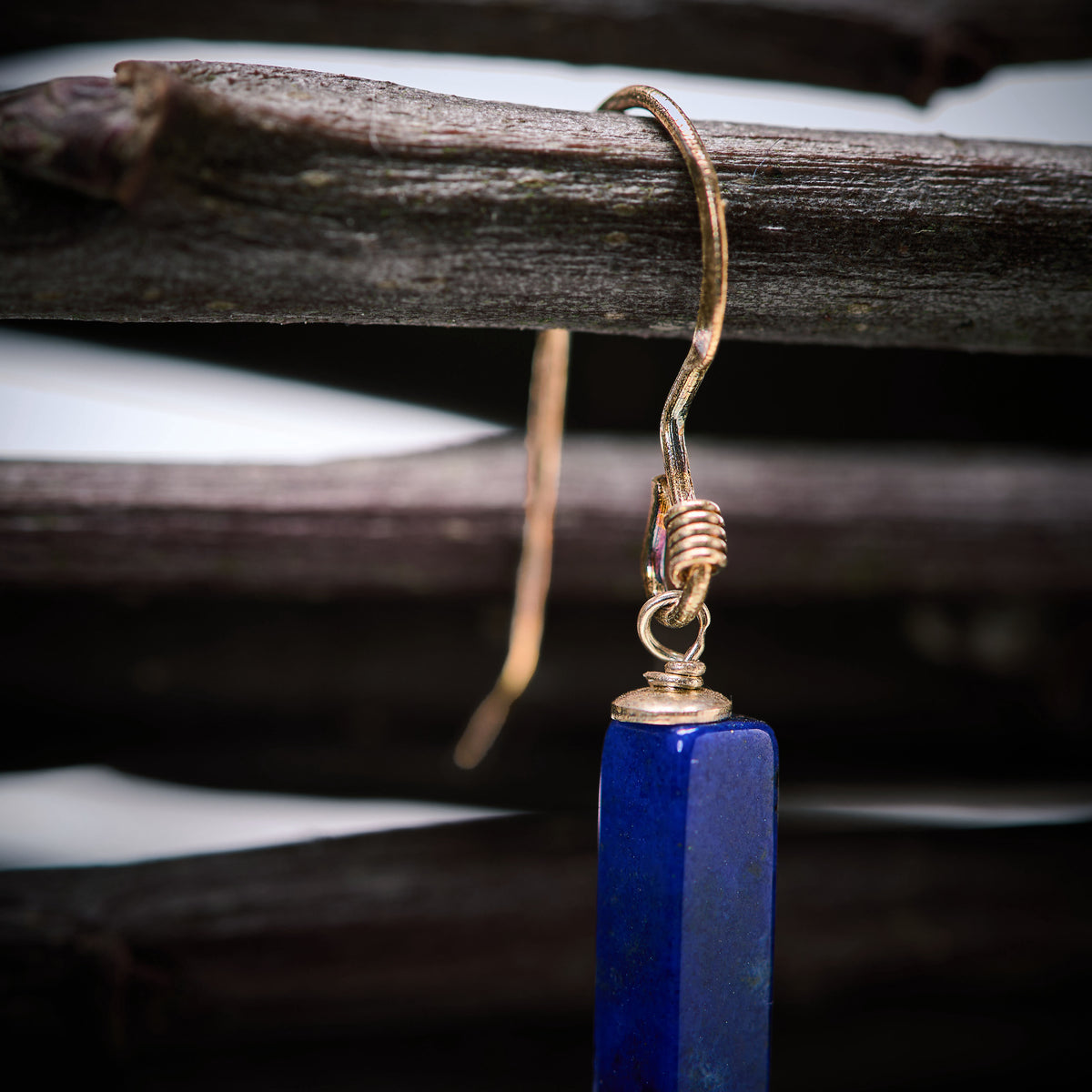 Boucles d'Oreilles en Lapis Lazuli