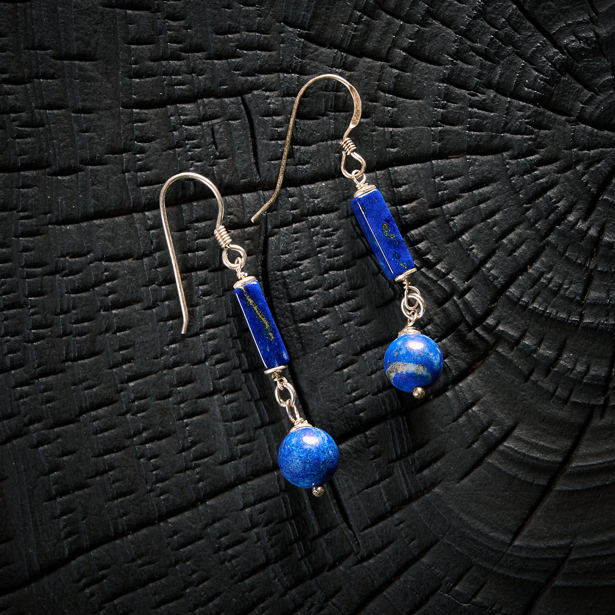 Boucles d'Oreilles en Lapis Lazuli