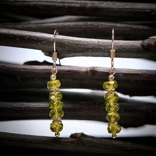 Boucles d'Oreilles en Péridot - Olivine
