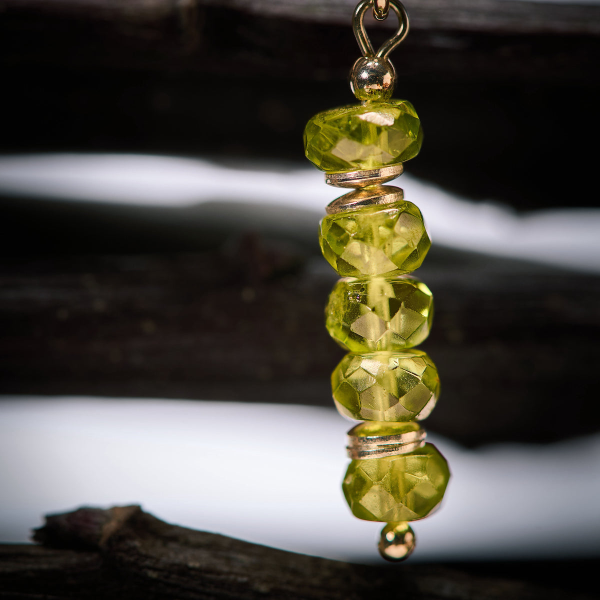 Boucles d'Oreilles en Péridot - Olivine