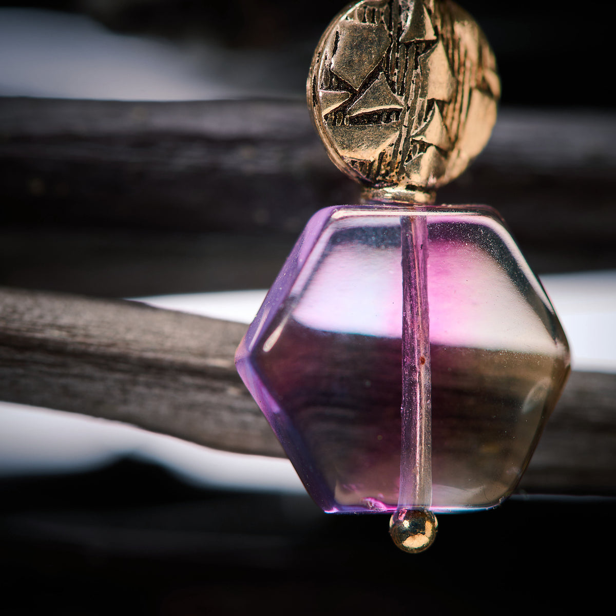 Boucles d'Oreilles en Fluorite