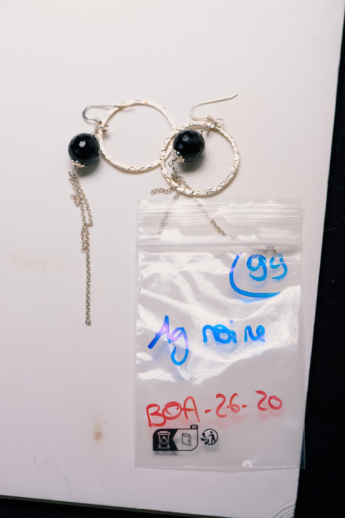 Boucles d'Oreilles en Onyx