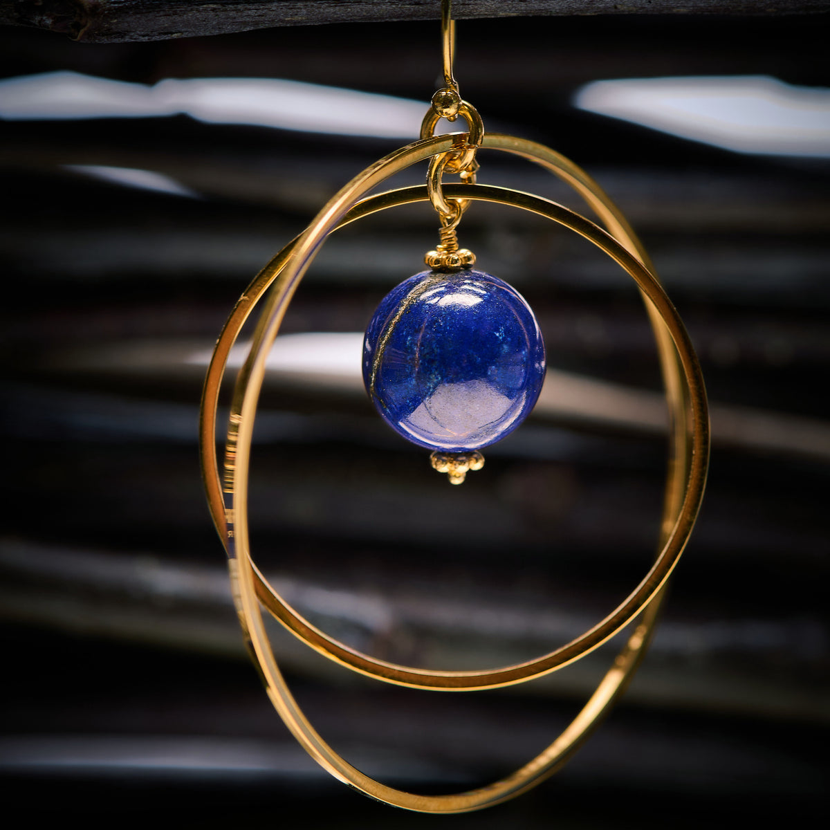 Boucles d'Oreilles en Lapis Lazuli