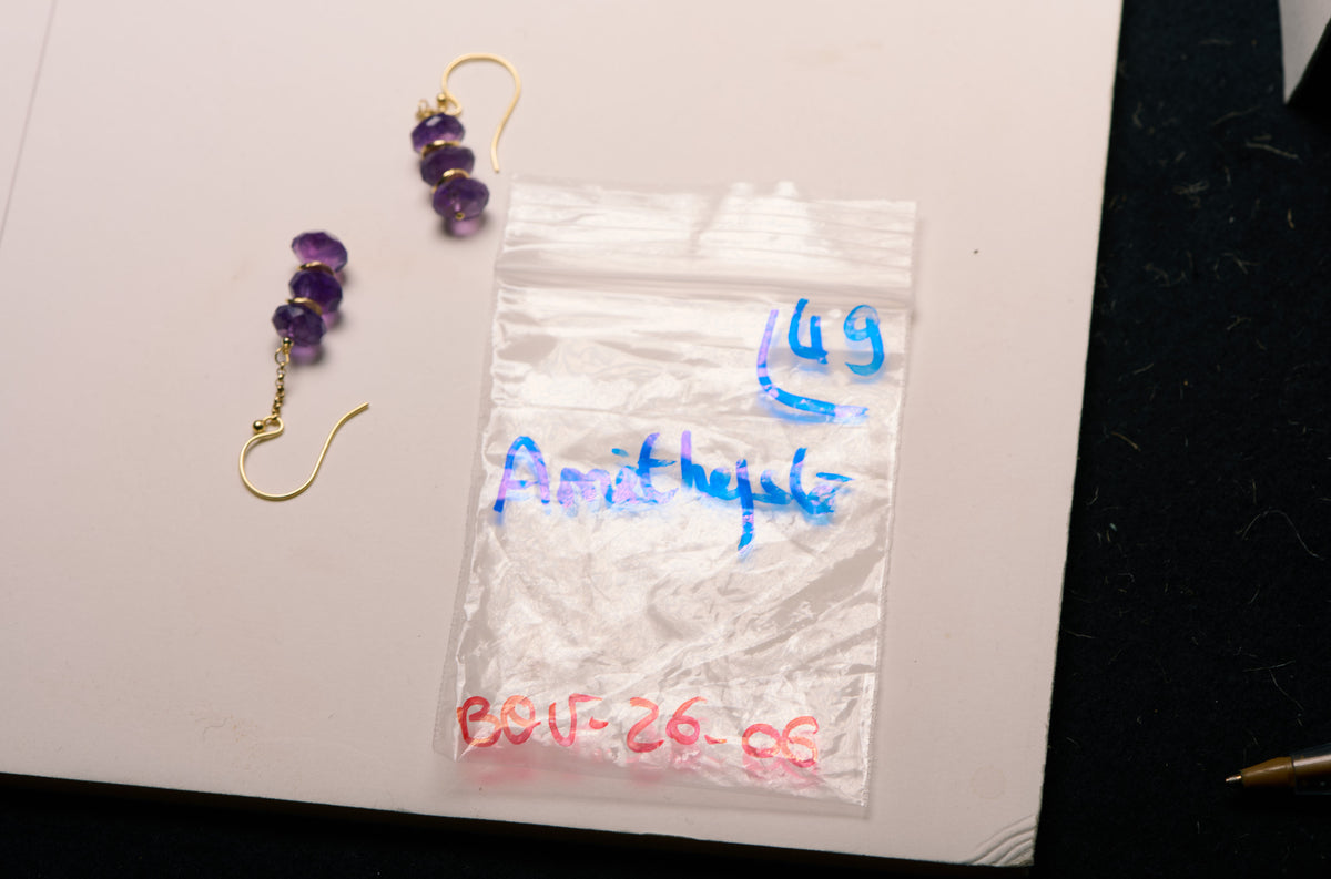 Boucles d'Oreilles en Améthyste