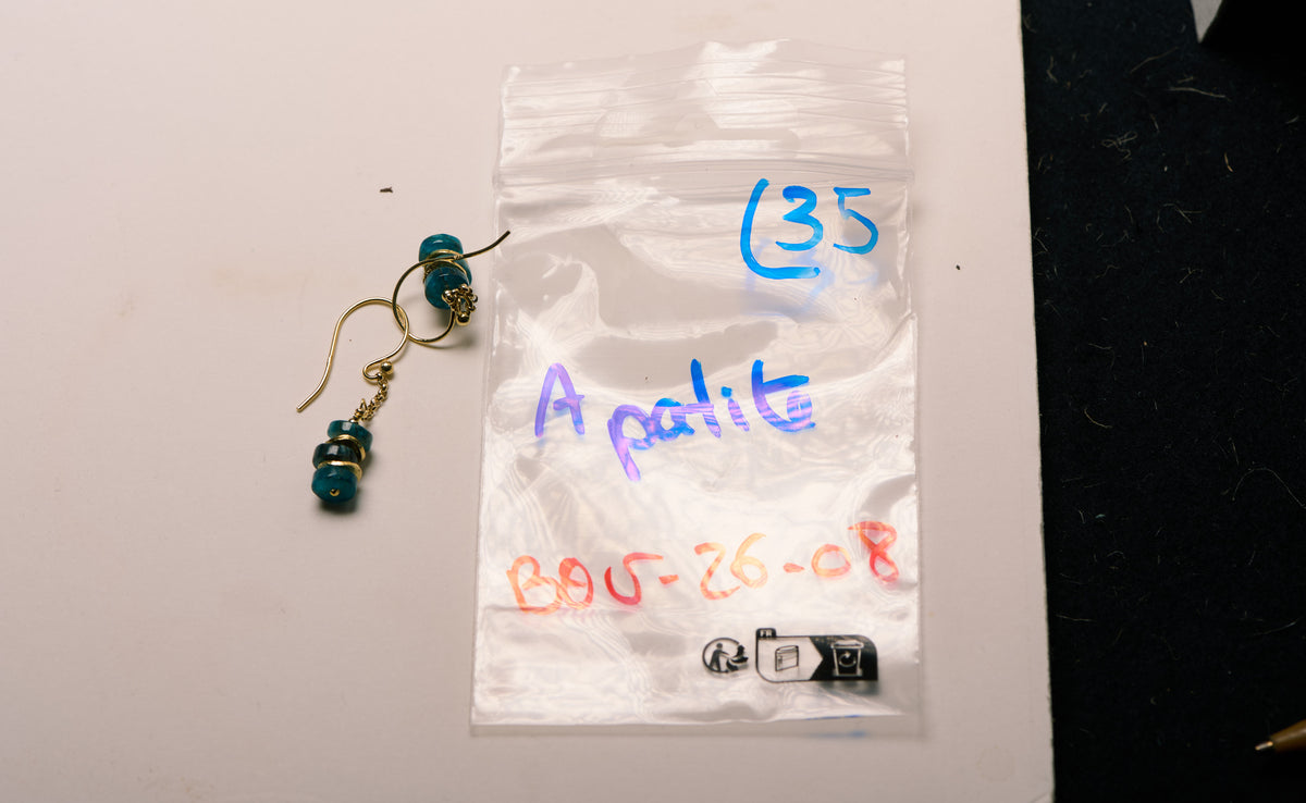Boucles d'Oreilles en Apatite