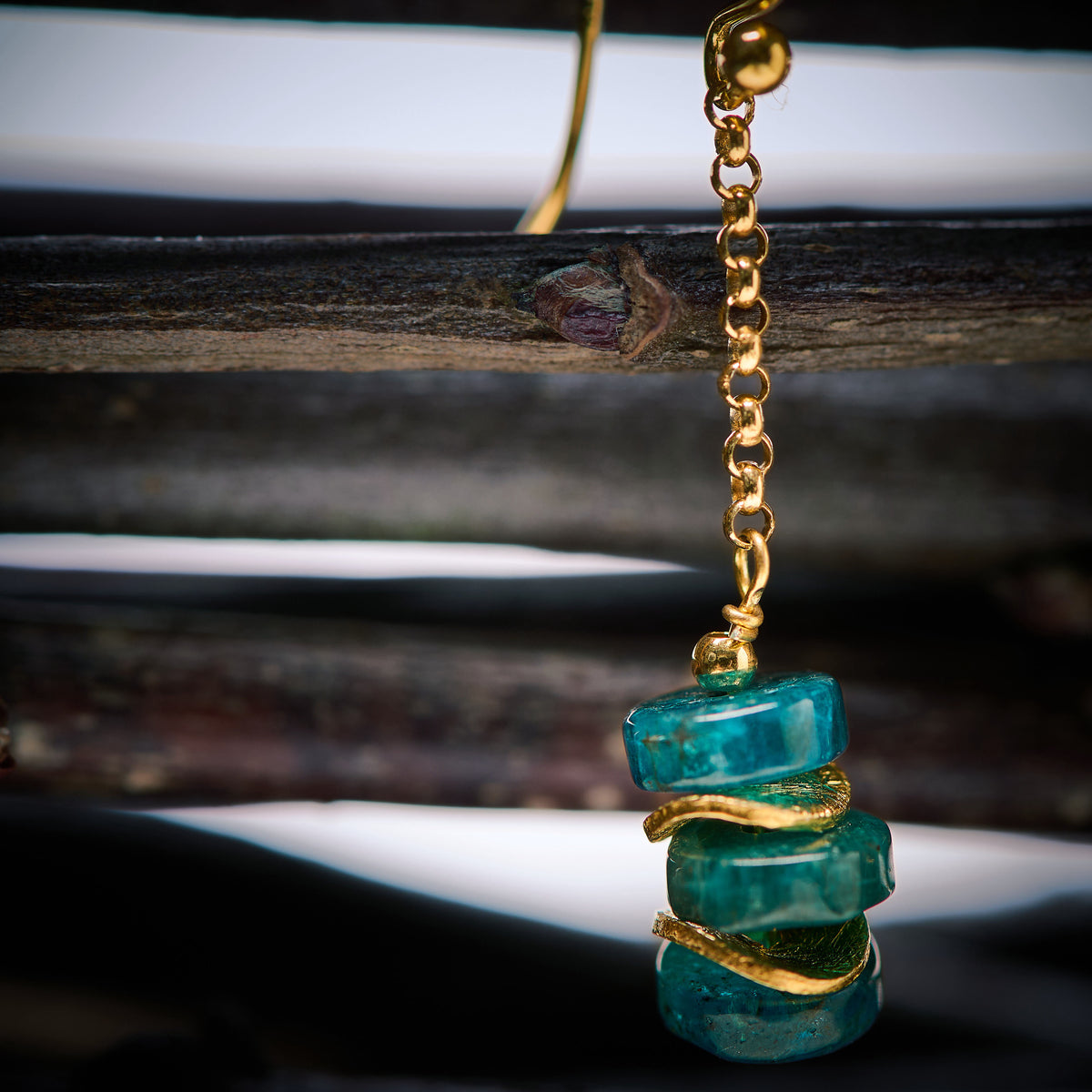 Boucles d'Oreilles en Apatite