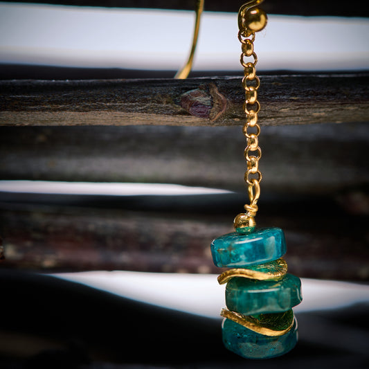 Boucles d'Oreilles en Apatite