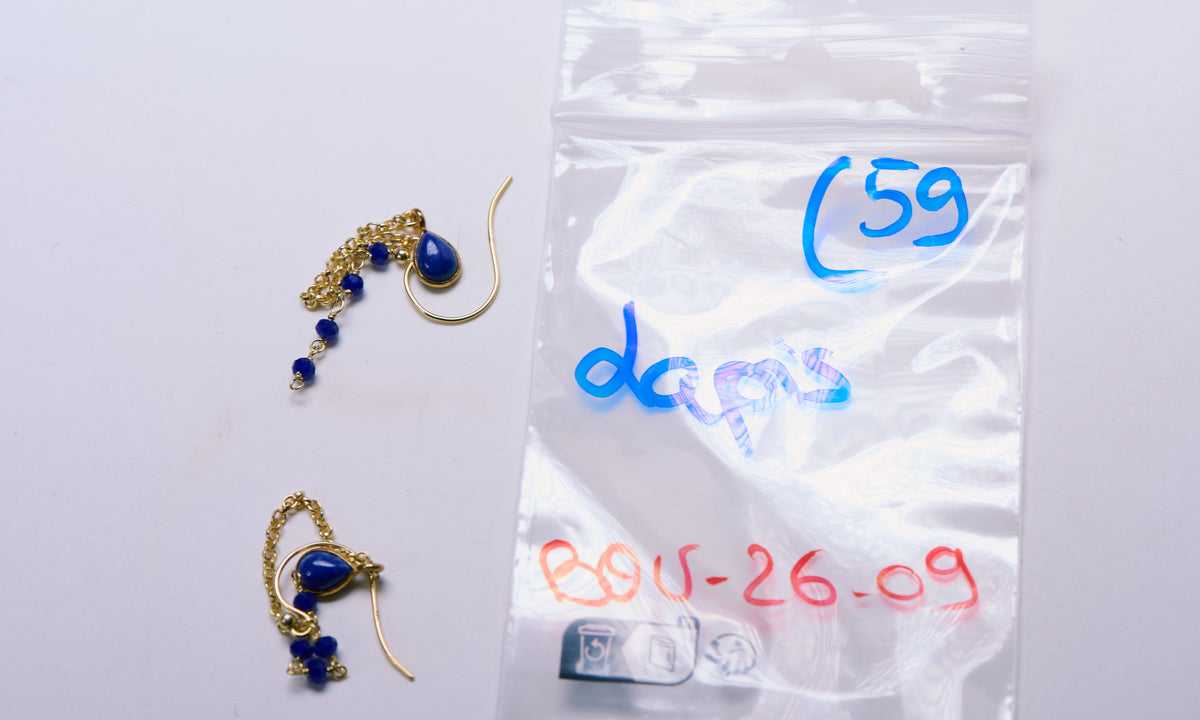 Boucles d'Oreilles en Lapis Lazuli
