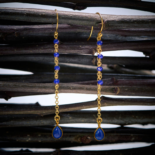 Boucles d'Oreilles en Lapis Lazuli