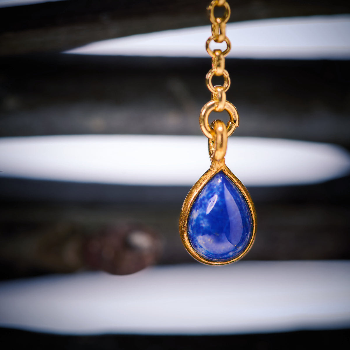 Boucles d'Oreilles en Lapis Lazuli