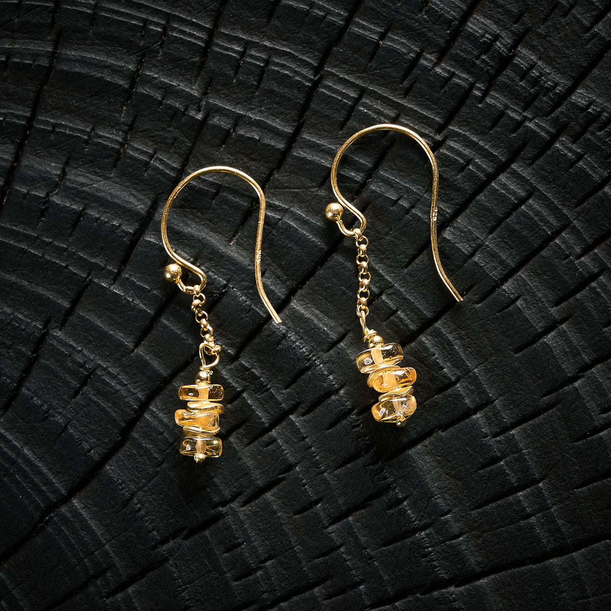 Boucles d'Oreilles en Citrine