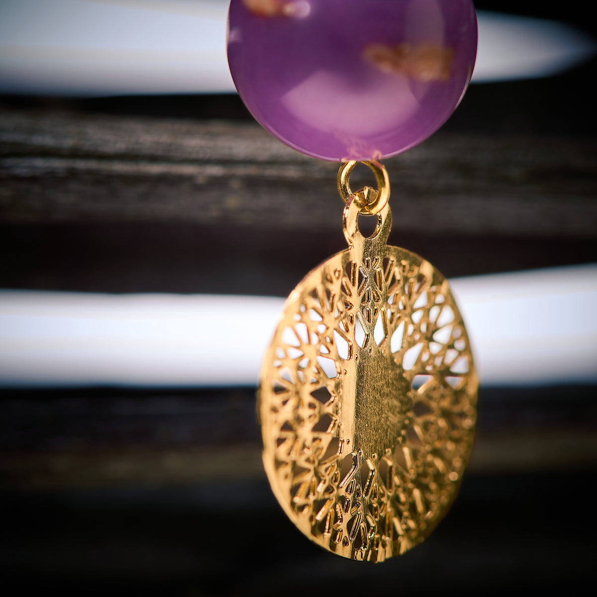 Boucles d'Oreilles en Phosphosidérite