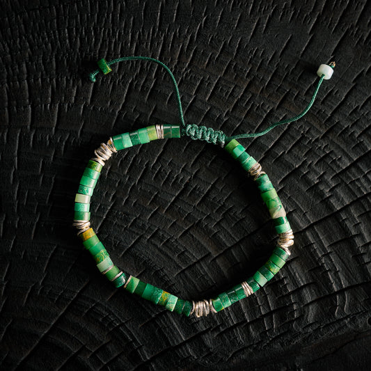 Bracelet shambala en Agate Mousse
