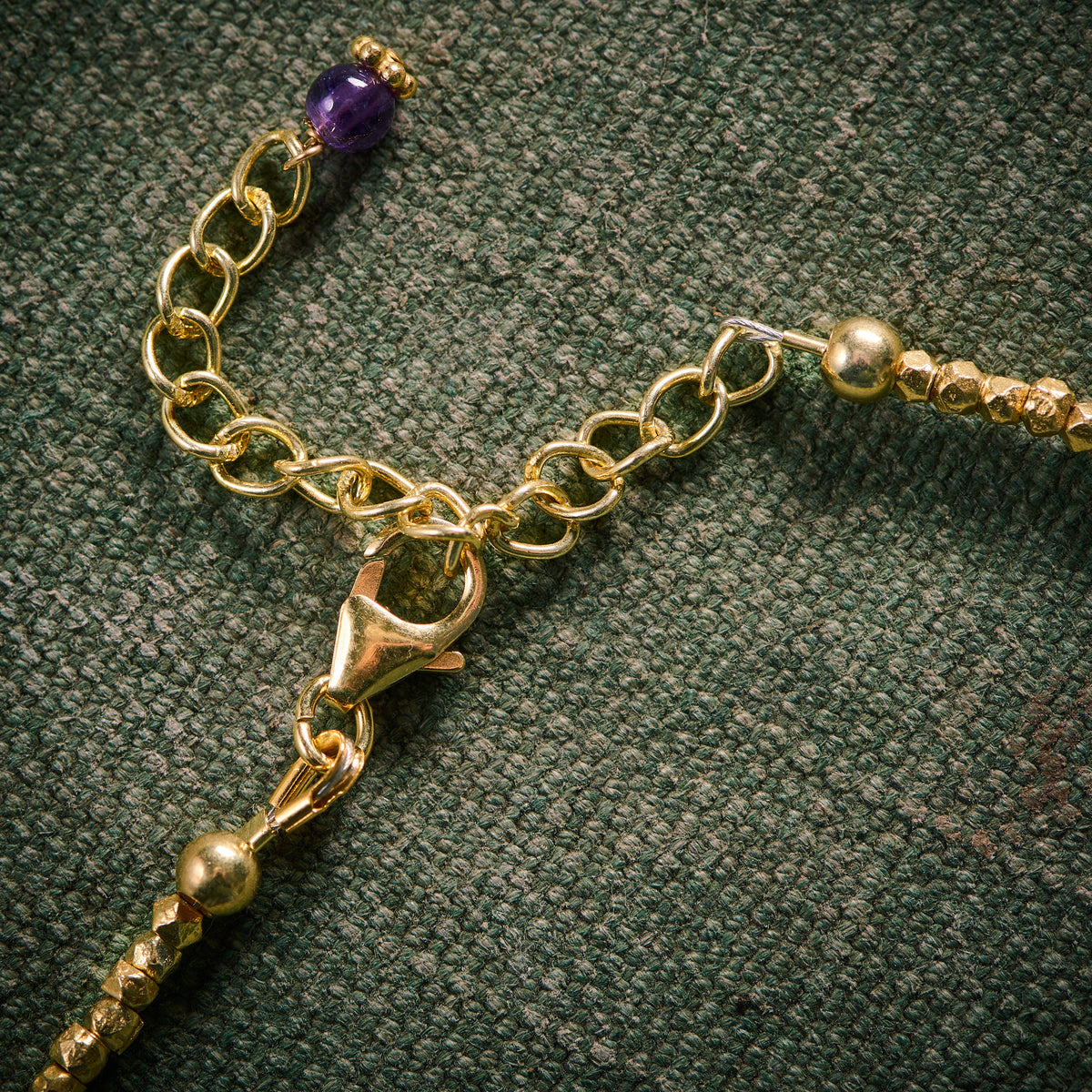 Collier en Améthyste et Péridot Olivine