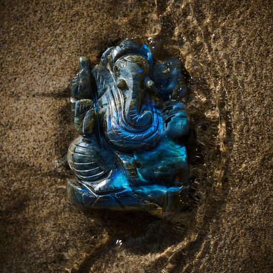 Ganesh en Labradorite